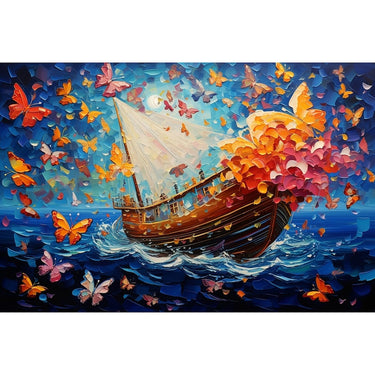 Butterfly Boat Canvas